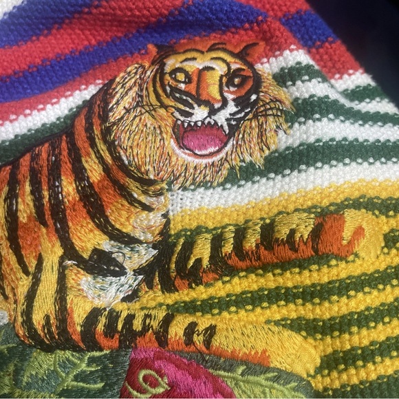 Vintage Gucci Tiger Knit Sweater Women’s Sz XS-S Embroidered Tiger Rare - Picture 12 of 15
